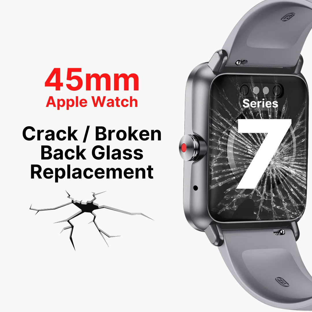 Apple Watch Series 7 (45mm) Cracked Back (Rear) Screen Glass Cover