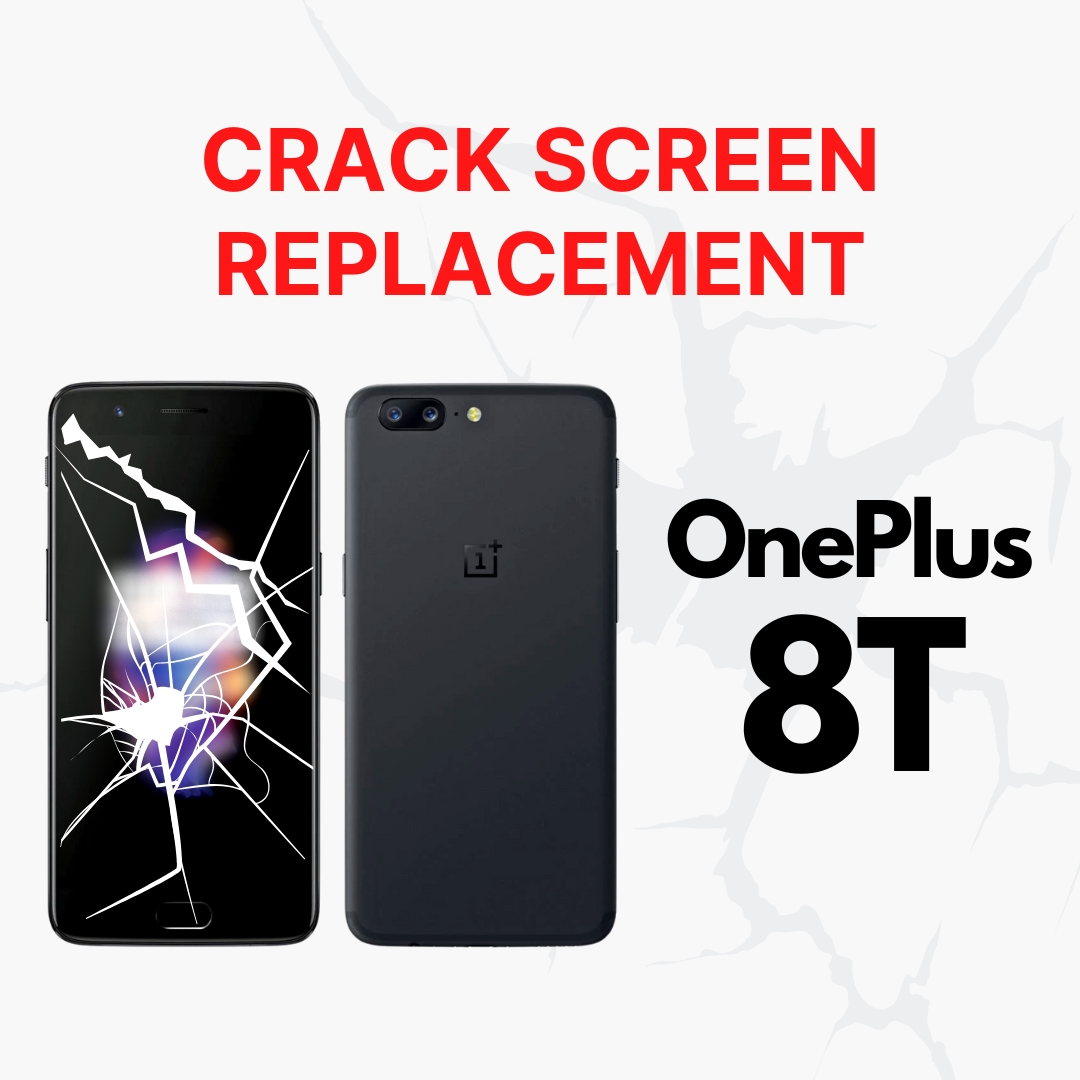 OnePlus 8T Cracked Front Screen Glass Replacement Cost Singapore